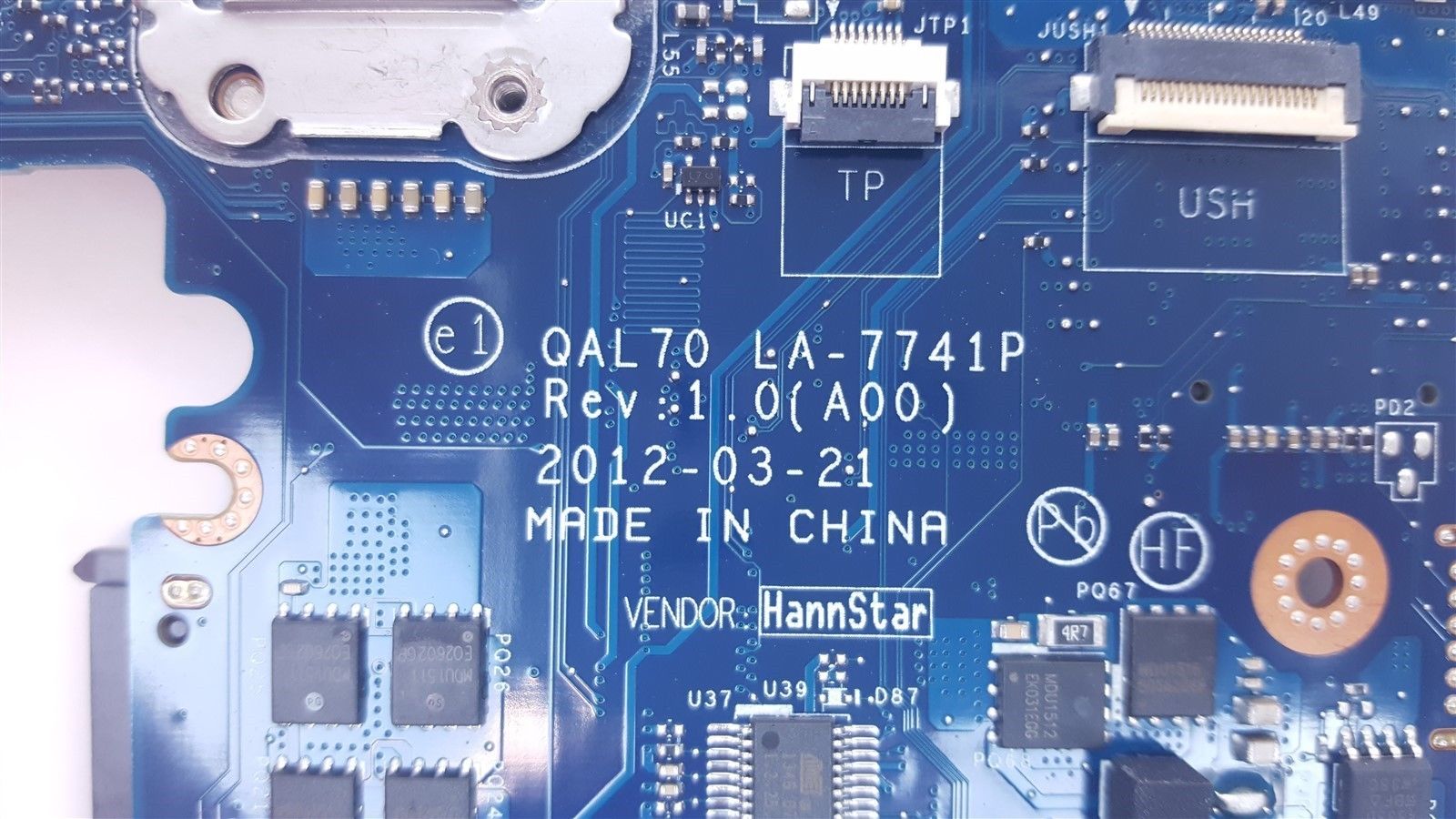Dell Latitude E6330 Laptop-Motherboard I5-3320M CPU QAL70 LA-774